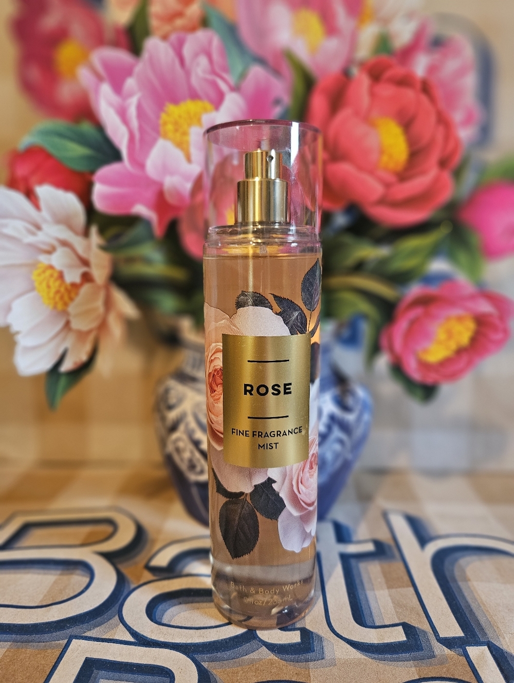 NWT Bath & Body Works Rose Body Care Set - Pink, Green, Gold - Picture 9 of 12